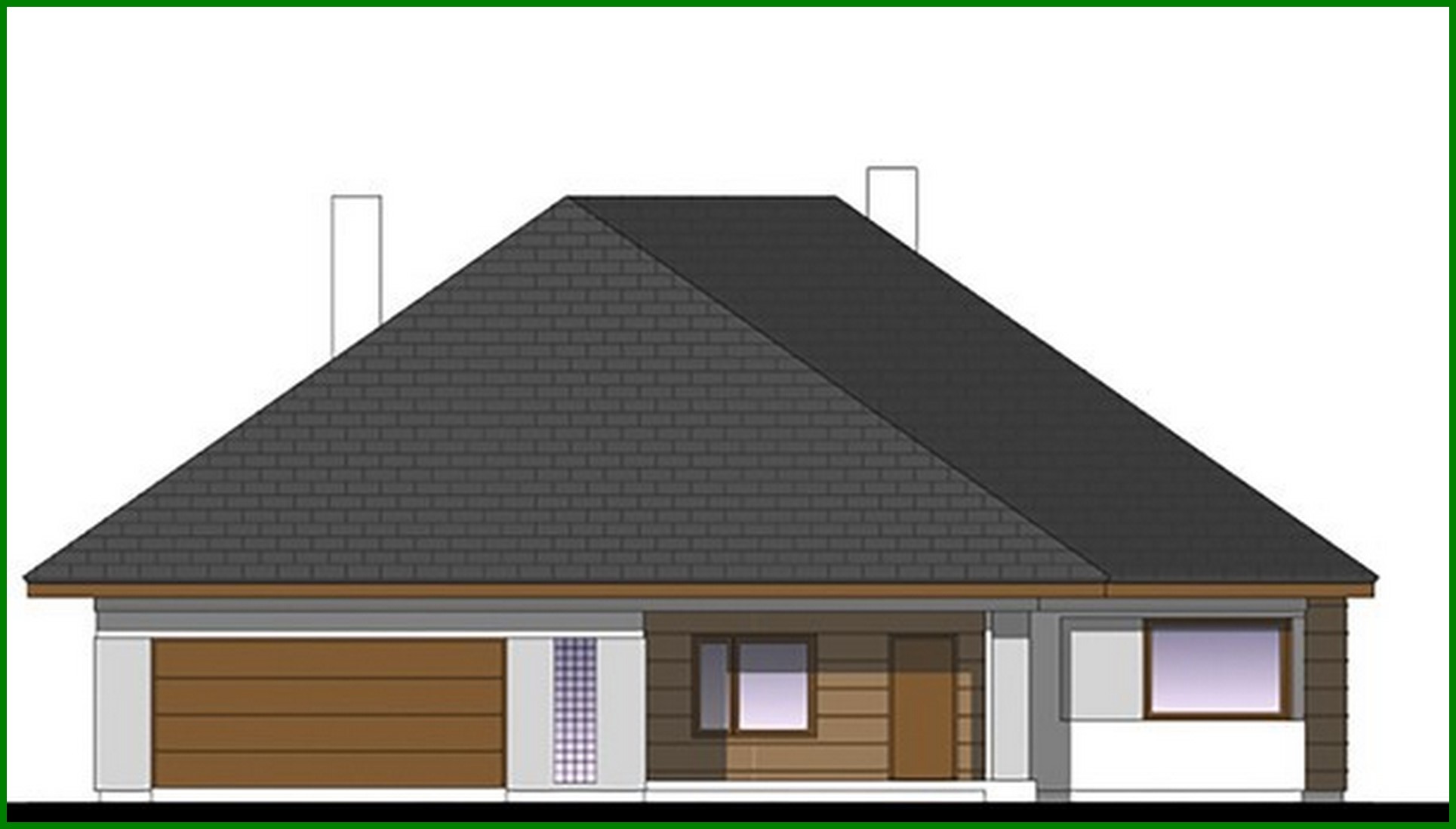 Visualization gallery - One-floor Four-Bedroom Cottage