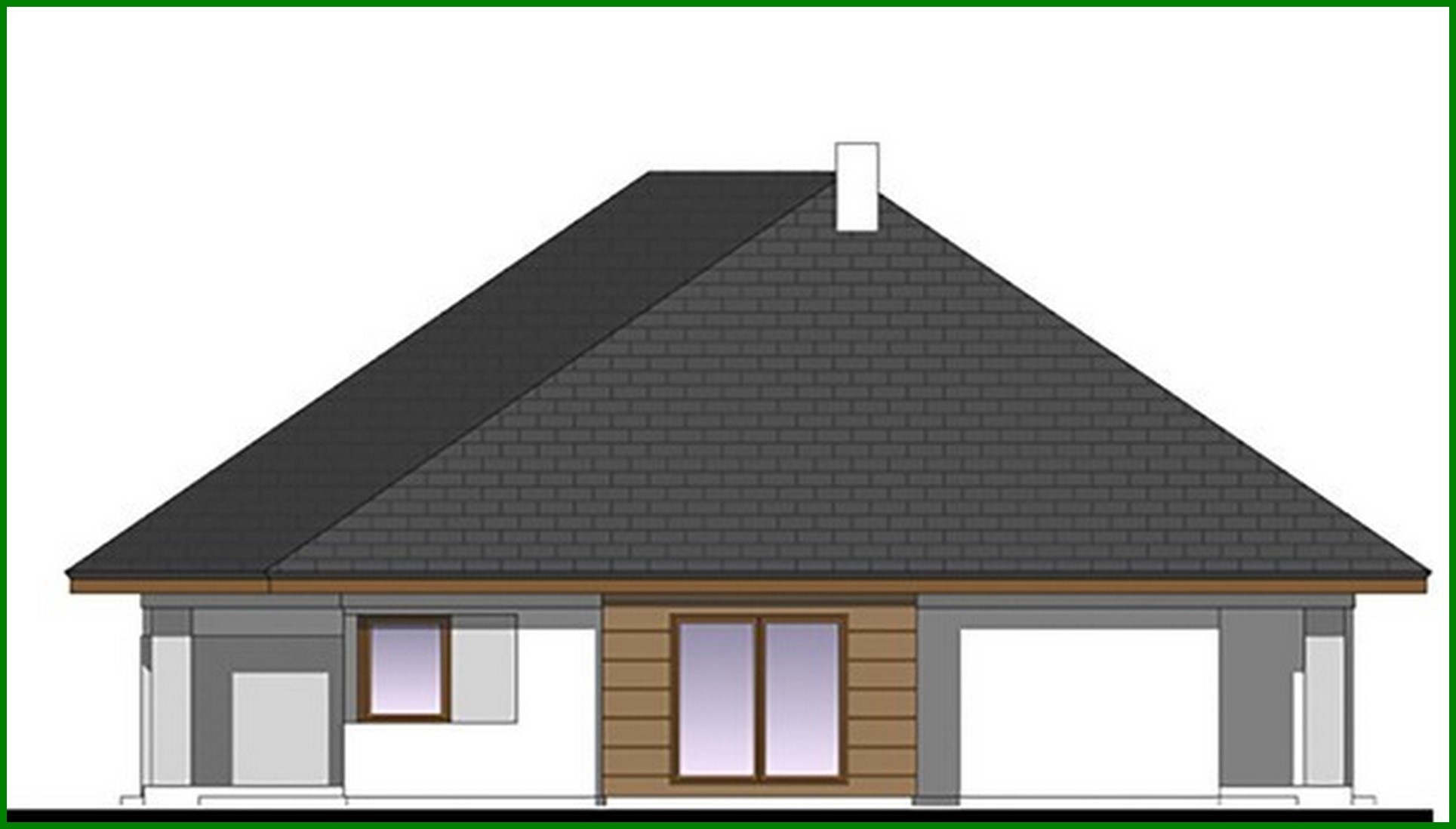 Visualization gallery - One-floor Four-Bedroom Cottage