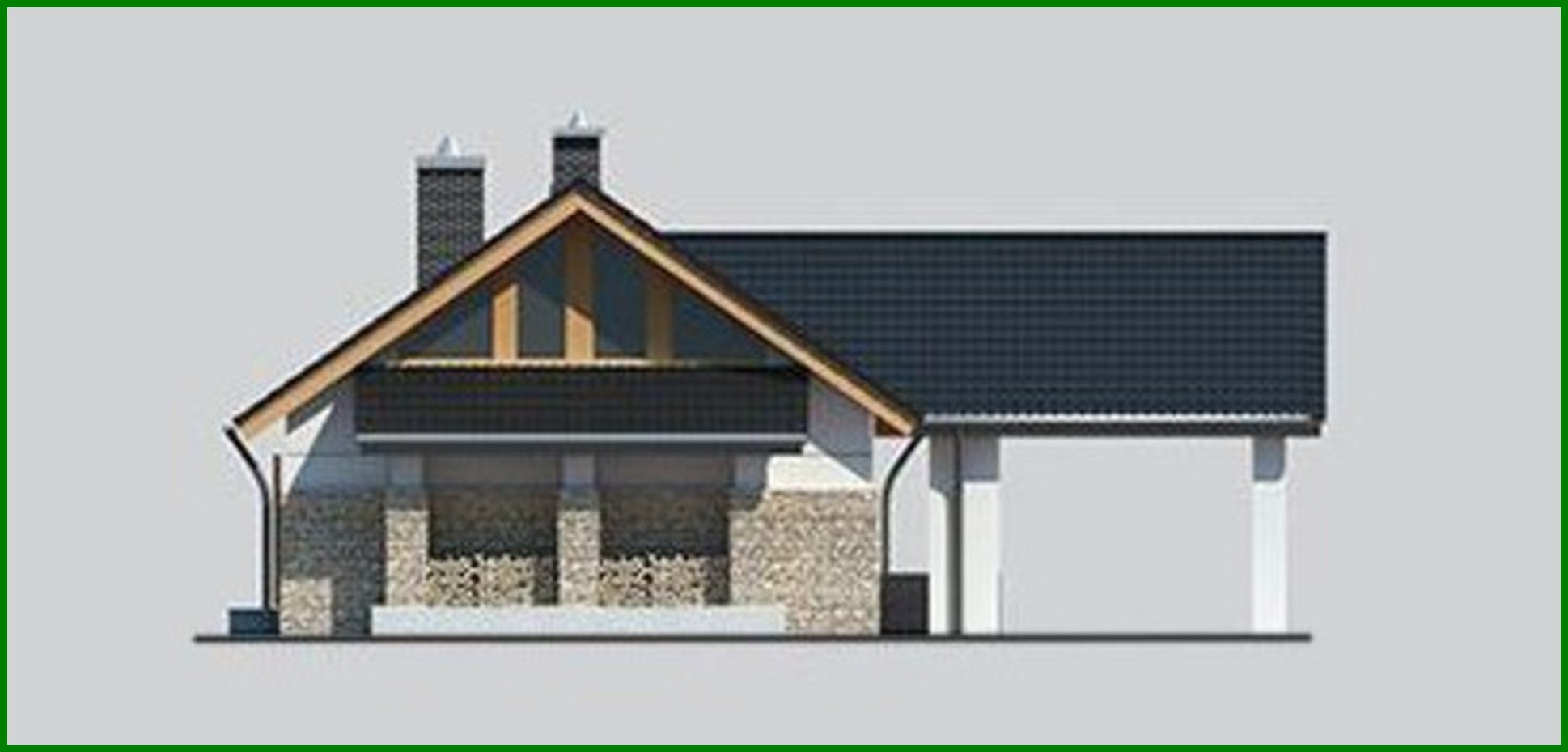 Visualization gallery - Beautiful apartment building with an unusual garage solution