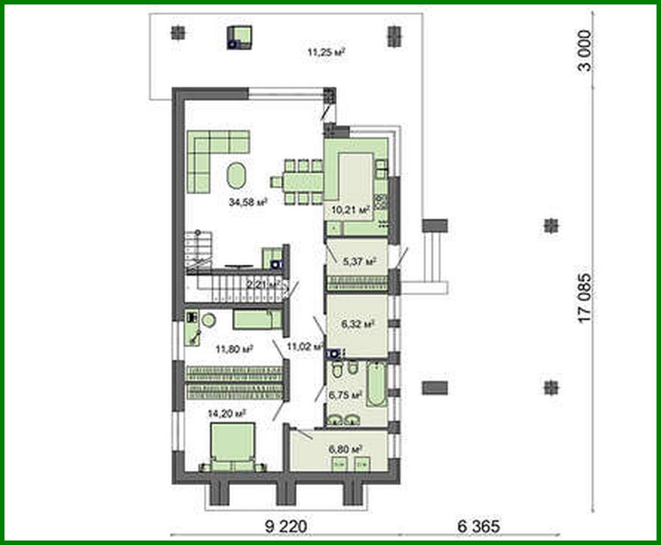 Visualization gallery - Beautiful apartment building with an unusual garage solution