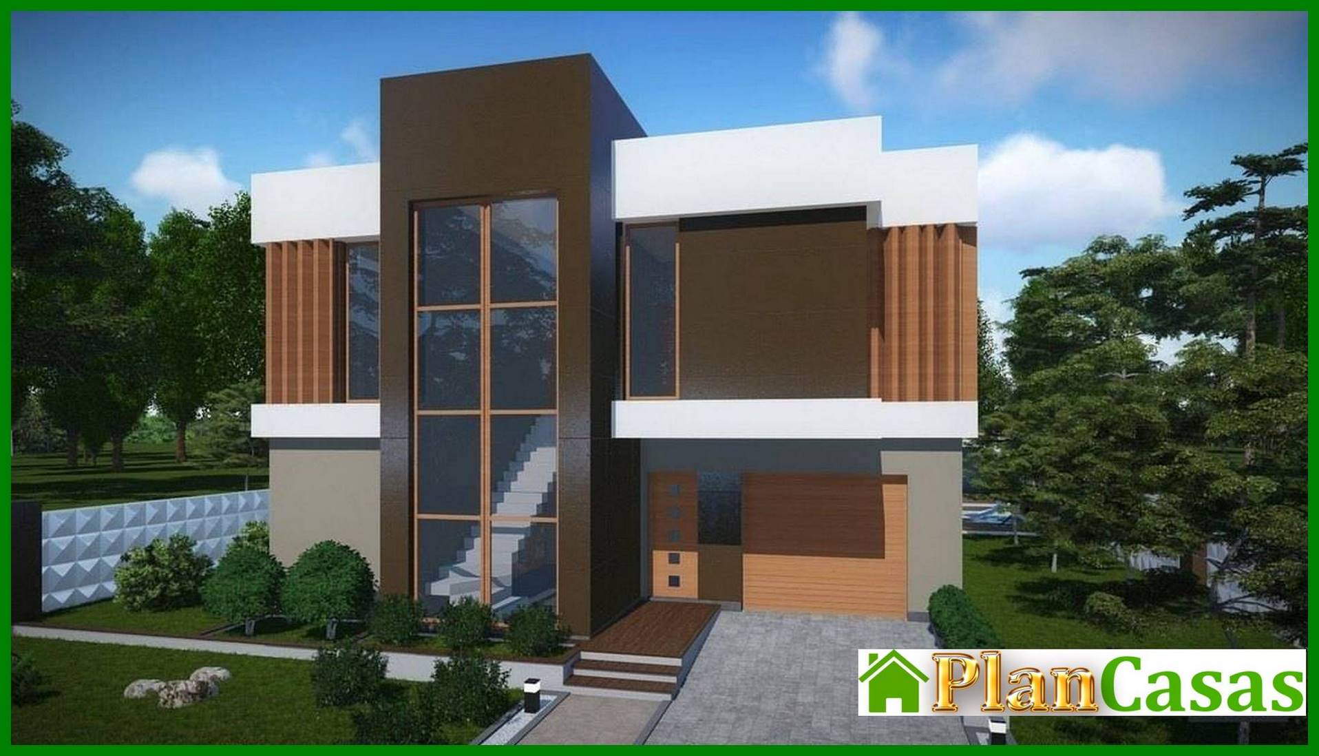 Beautiful modern Art Nouveau cottage house plan