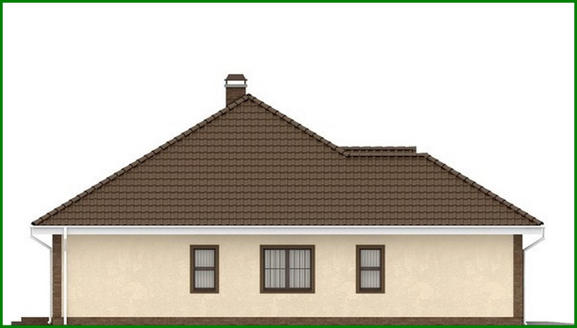 Visualization gallery - House project with frontal garage for two cars