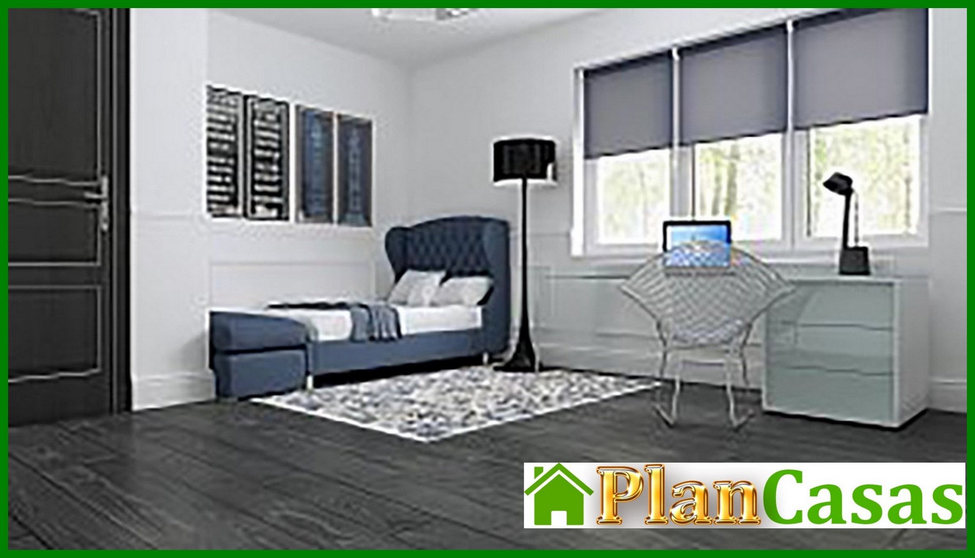 Visualization gallery - House project with frontal garage for two cars