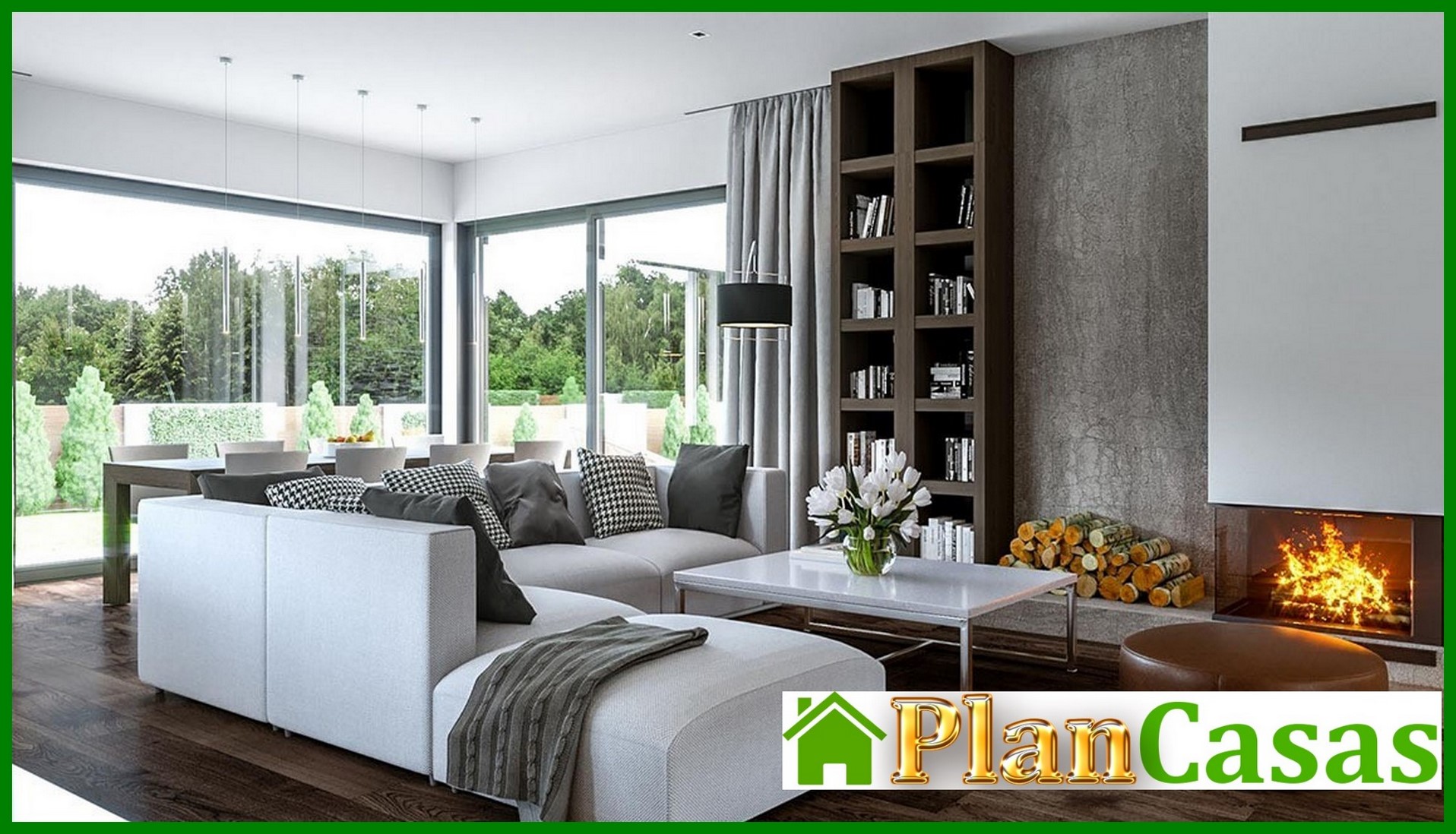 Visualization gallery - Beautiful project of a two-story house in the style of minimalism