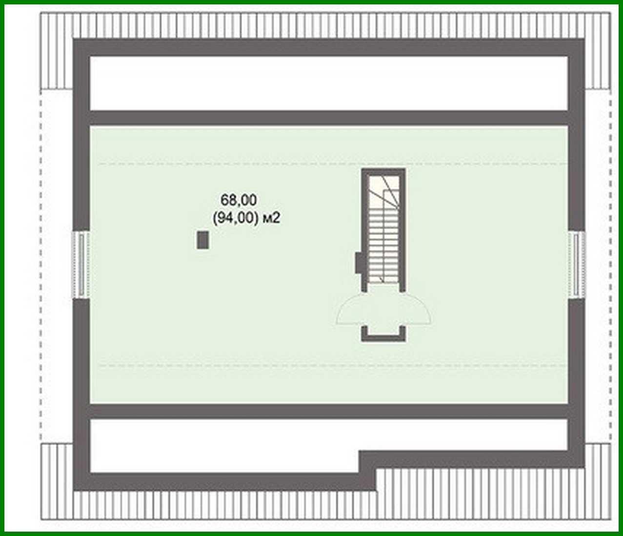 Visualization gallery - Project of a modern residential building with garage and attic