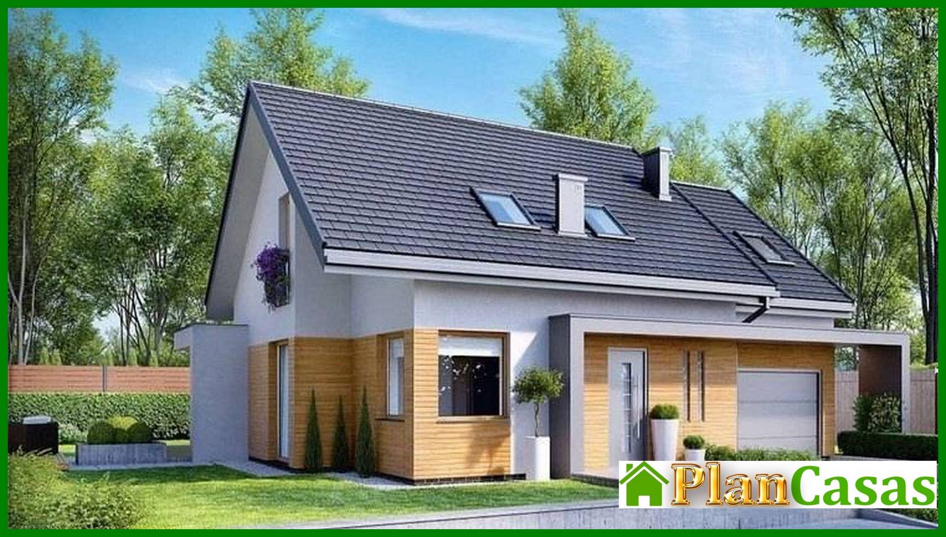 Visualization gallery - Stylish residential building with attic