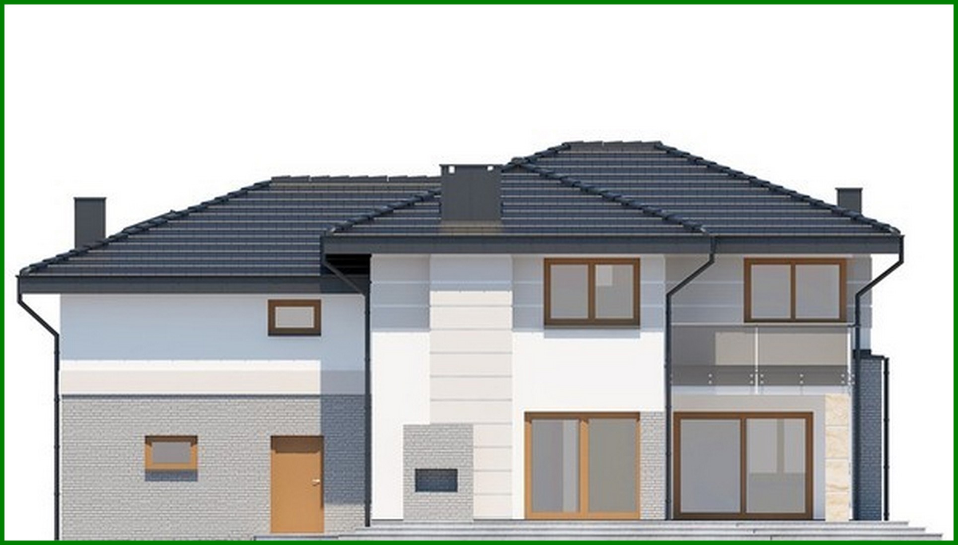 Visualization gallery - Two-story residential building with comfortable private rooms