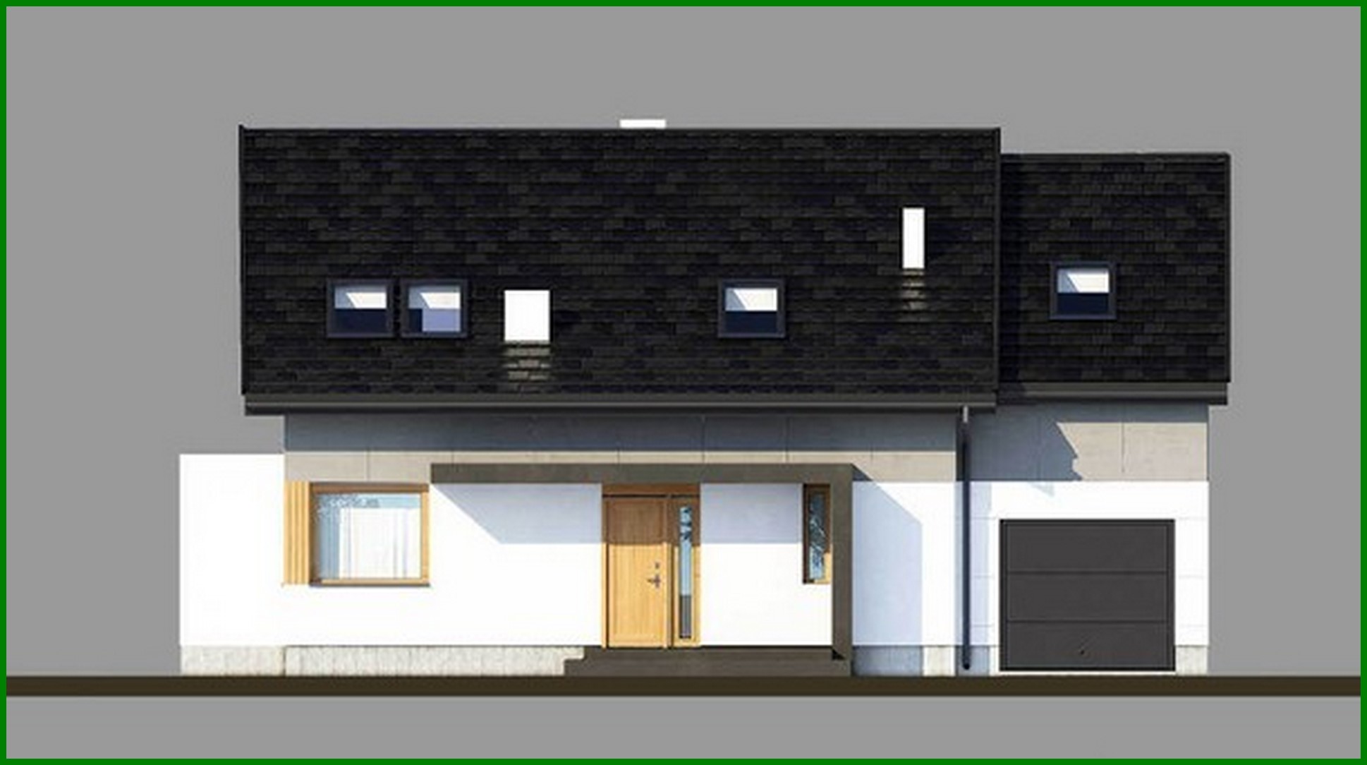 Visualization gallery - A delightful house building with wooden columns