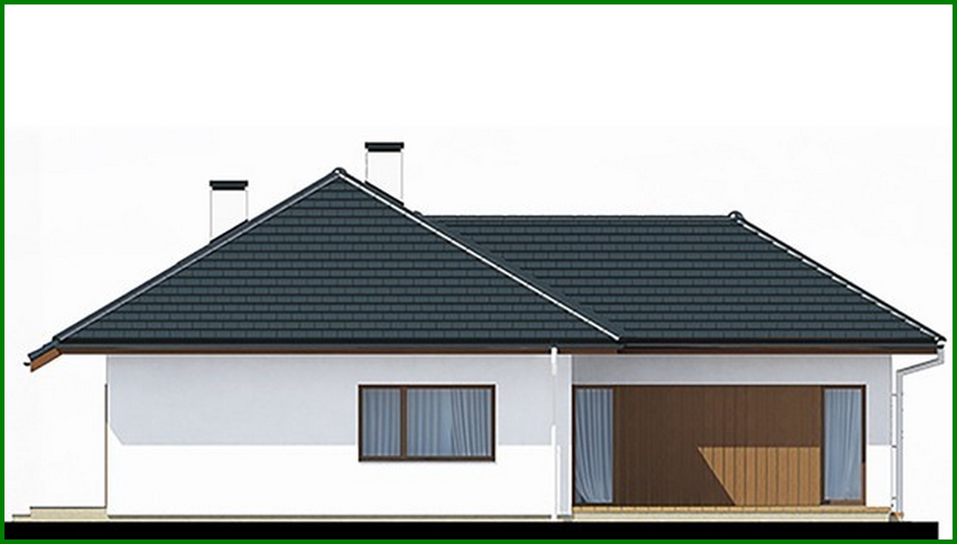 Visualization gallery - Presentable residential house with a semi-closed veranda