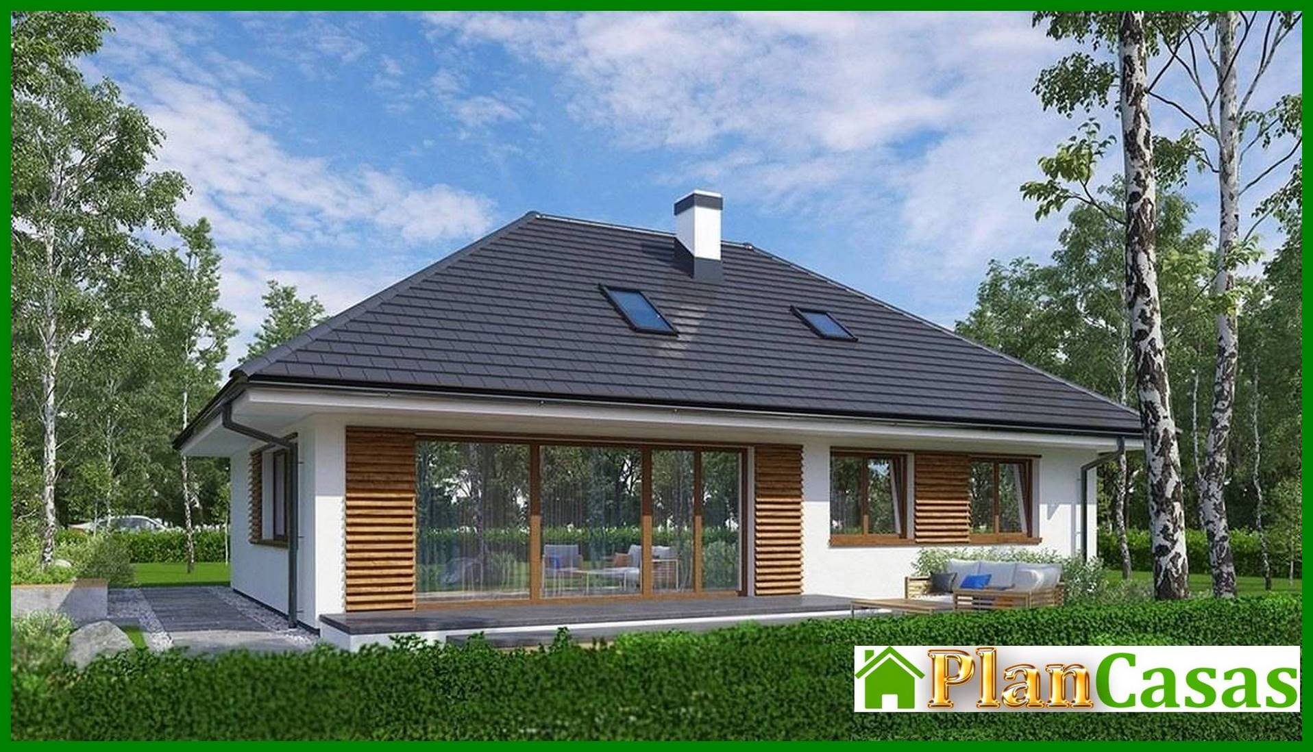 Beautiful house building with a spacious living room house plan