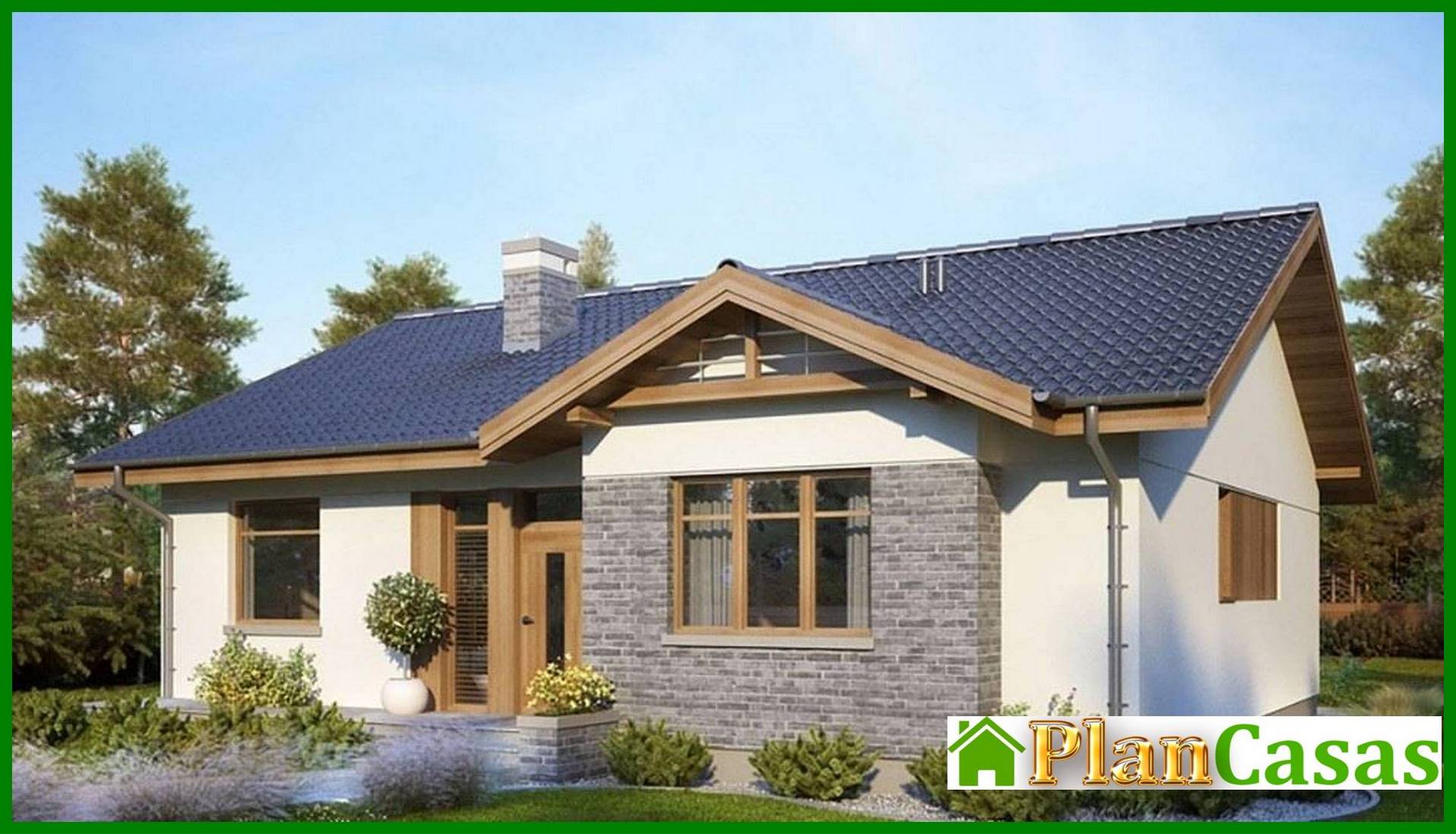 Visualization gallery - One-Floor Three-Bedroom Country House