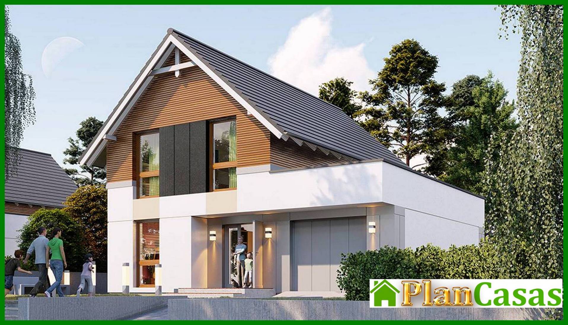 Visualization gallery - Stylish mansion with kitchen studio and garage