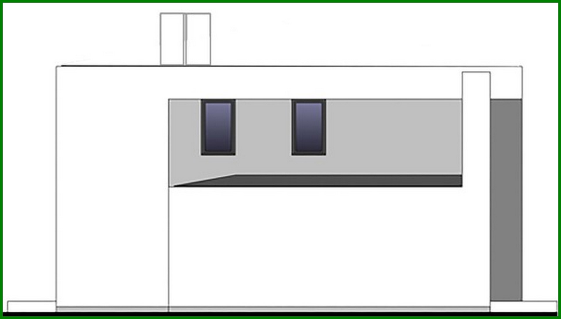 Visualization gallery - Two-story house with a common lounge on the second floor