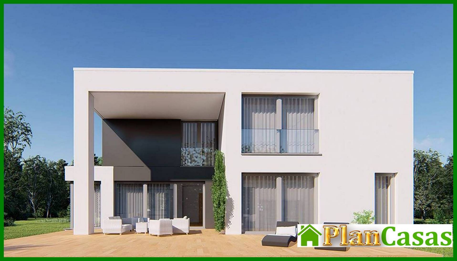 Visualization gallery - Two-story house with a common lounge on the second floor