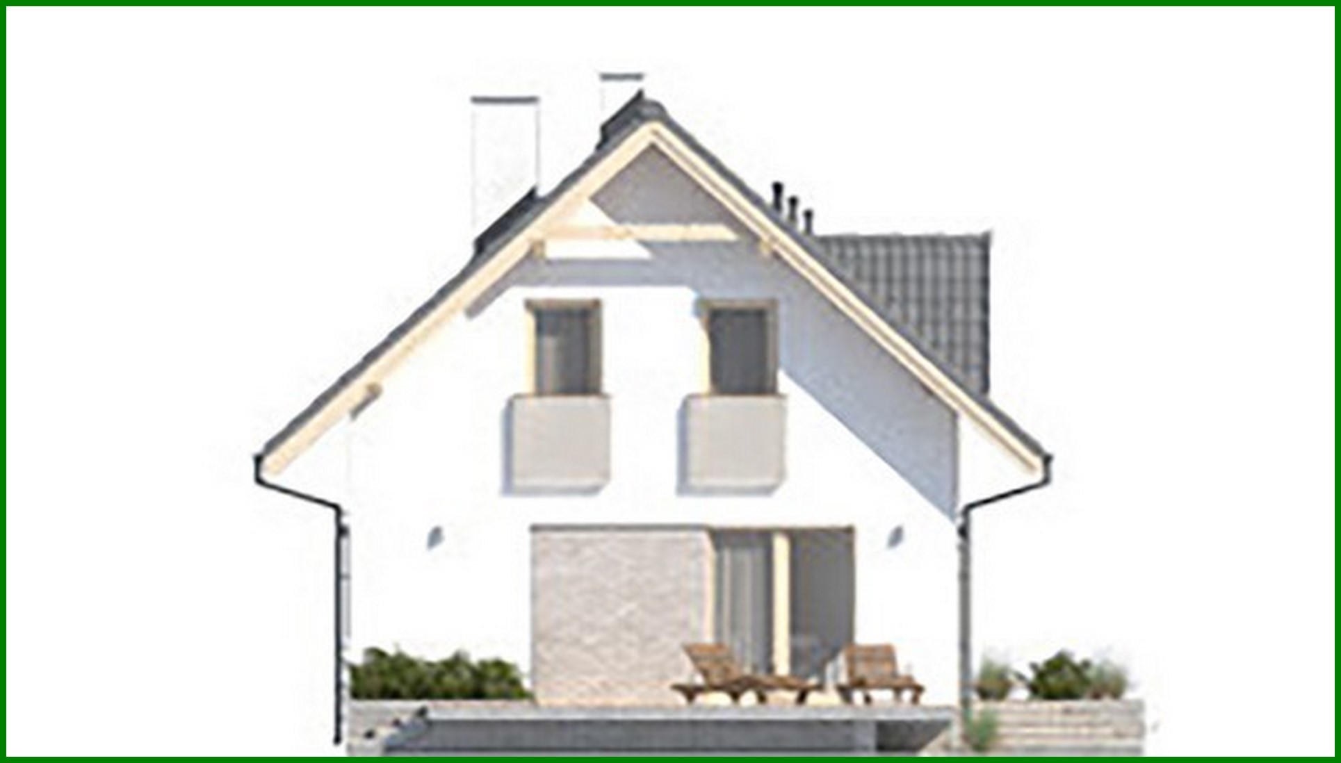 Visualization gallery - Residential house with open verandahs under a gable roof