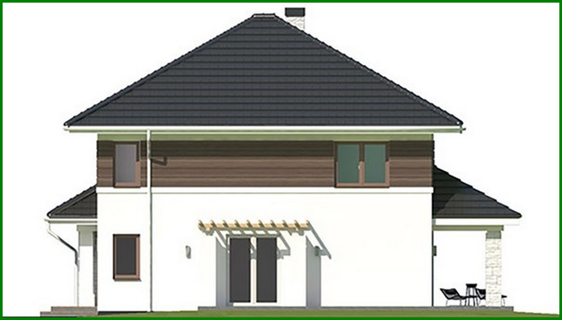 Visualization gallery - Five-bedroom townhouse with spacious garage