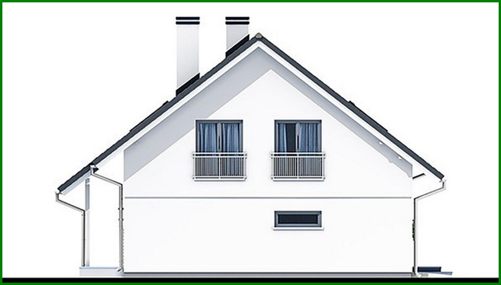 Visualization gallery - Residential building with attic and garage