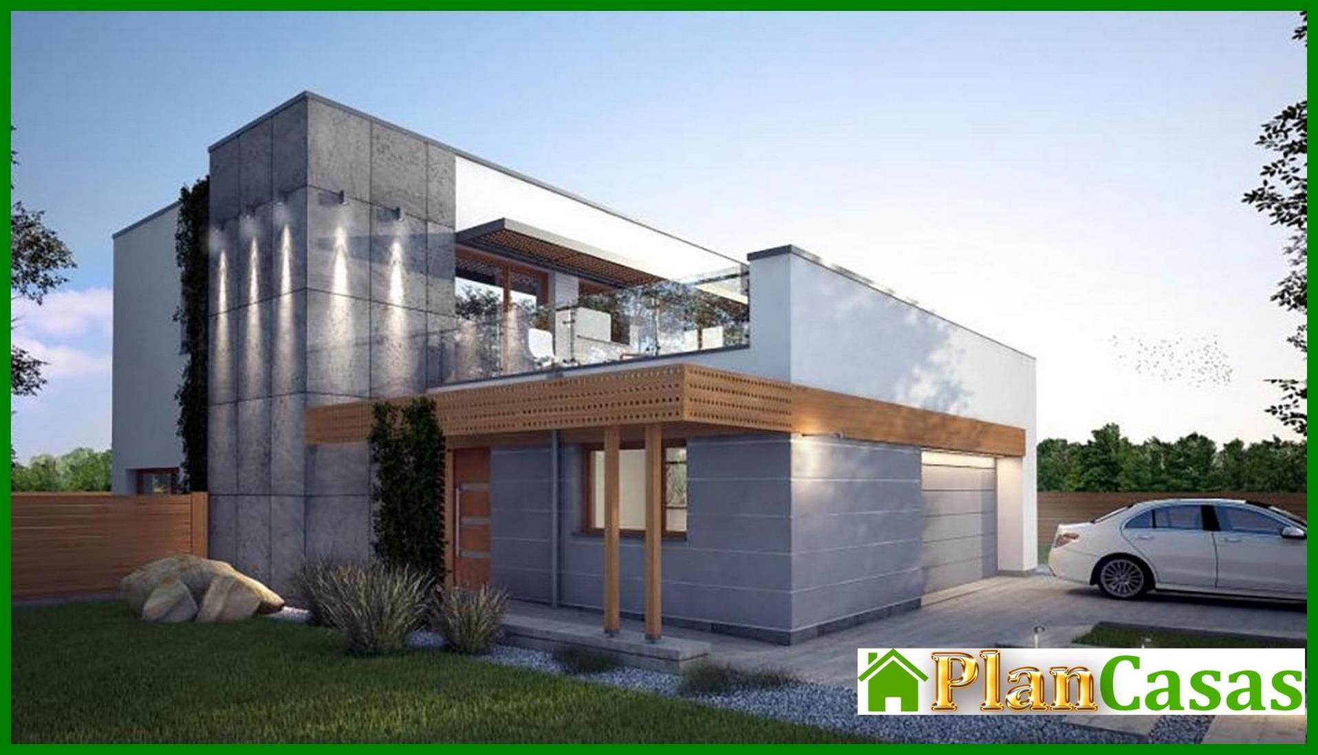Visualization gallery - The project of a magnificent house with a luxury garage and balcony