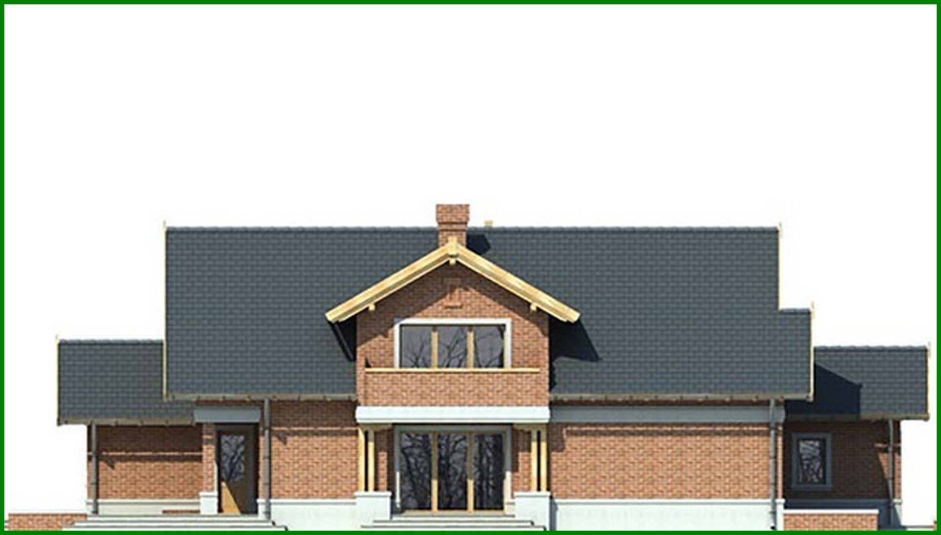 Visualization gallery - Two-story cottage with a living room and a garage