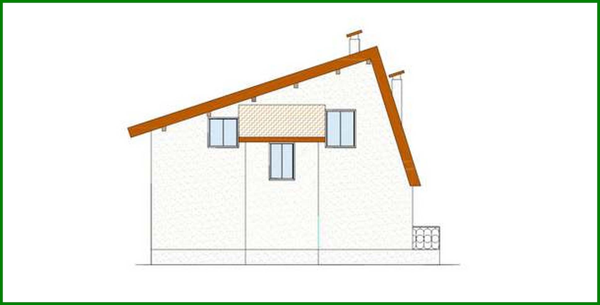 Visualization gallery - An attic house project of an unusual shape