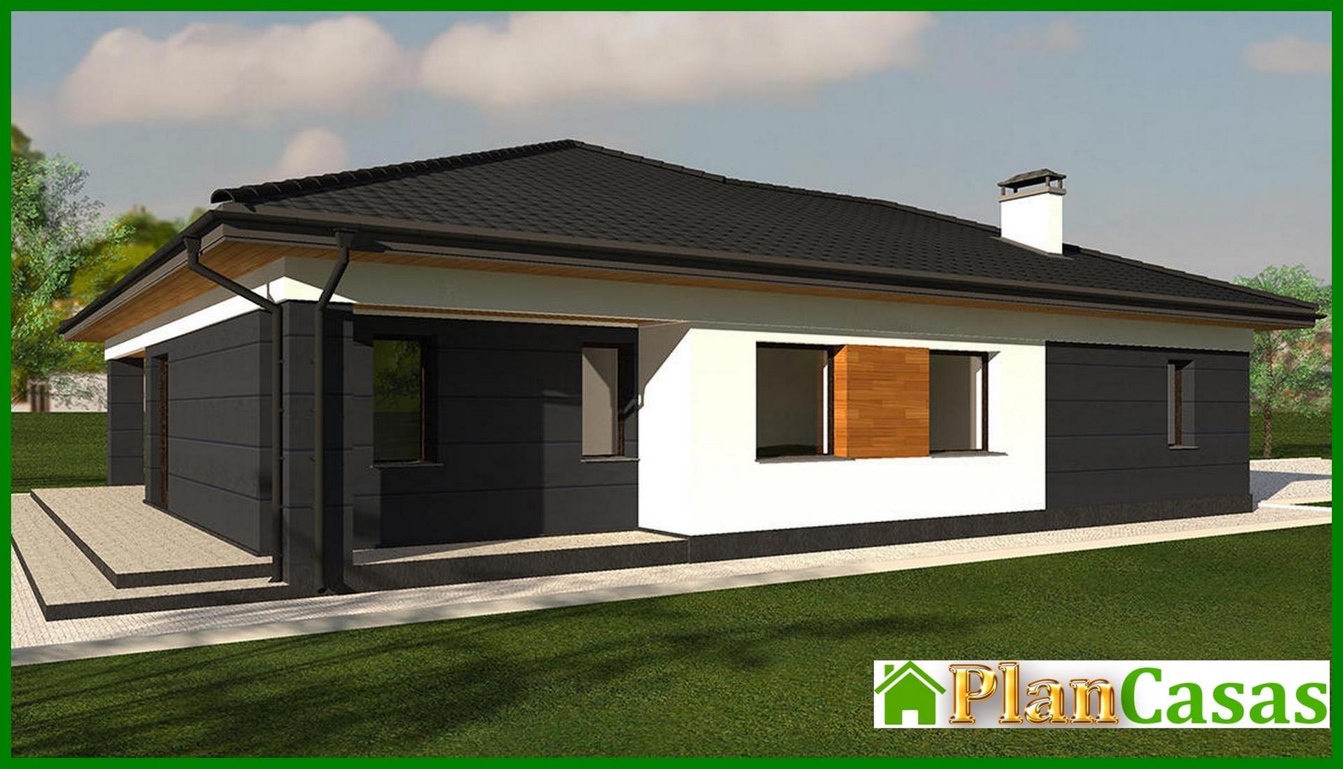 Visualization gallery - Project of a one-story residential building with a large terrace