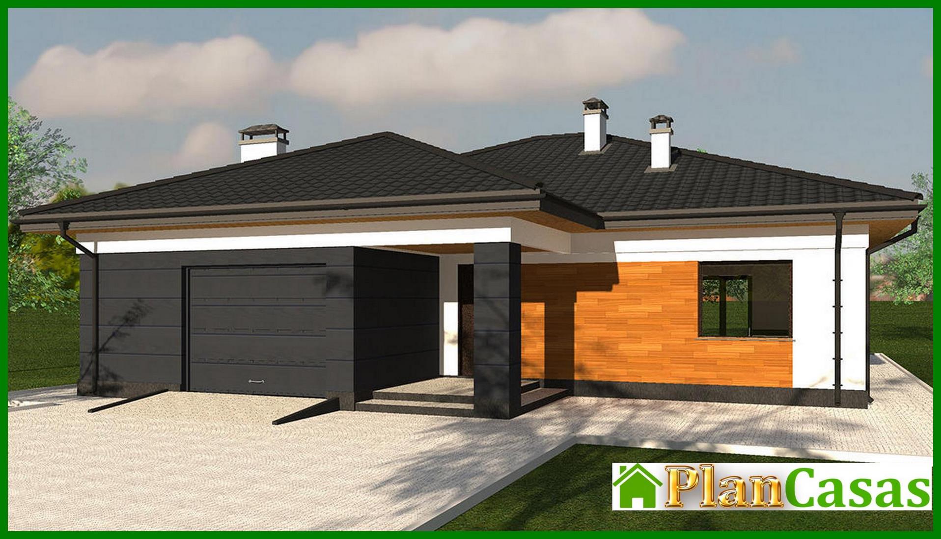 Visualization gallery - Project of a one-story residential building with a large terrace