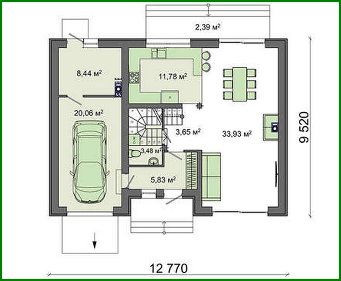 Visualization gallery - Beautiful two-story coffee color house