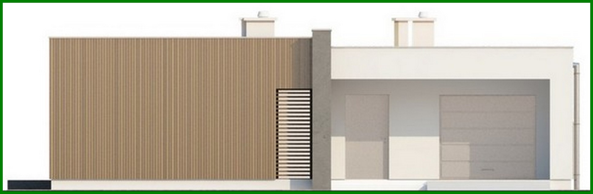 Visualization gallery - The project of a modern one-story house with a fashionable interior