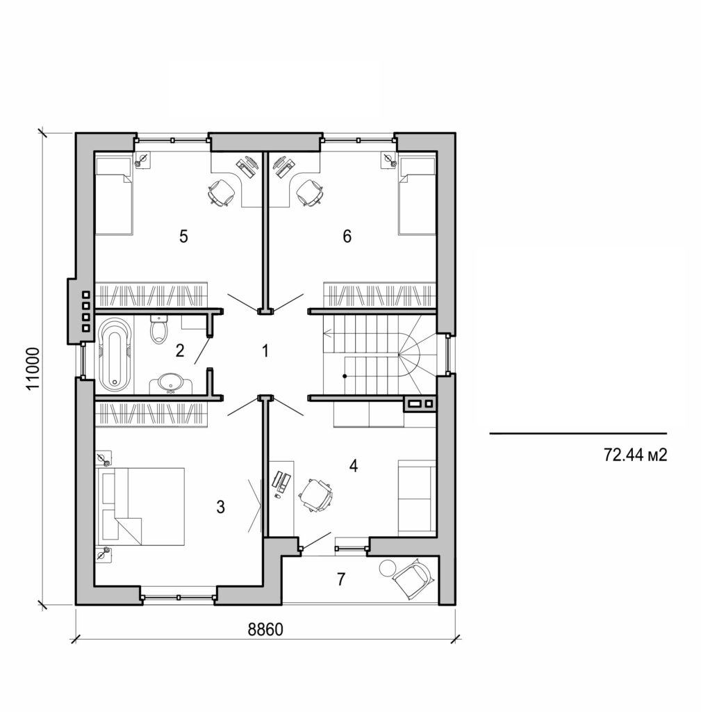 Visualization gallery - Two storey house