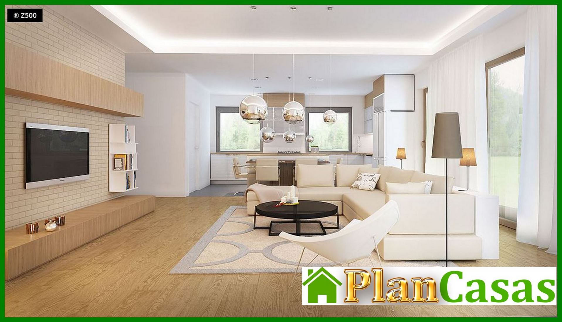 Visualization gallery - One-storey house project with a terrace