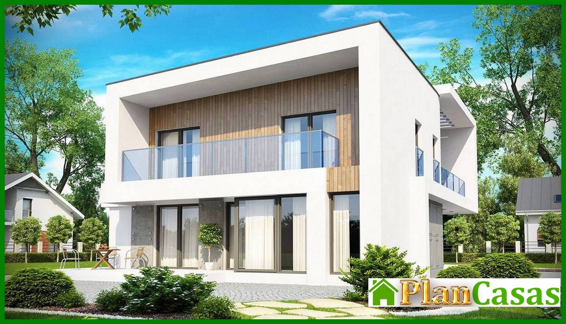 Project of a cottage with an office and a garage house plan