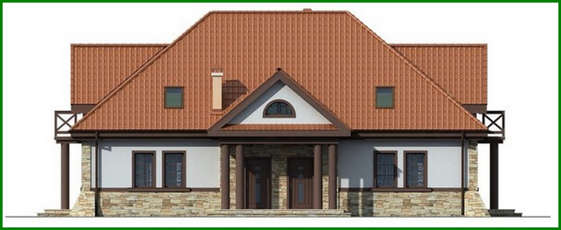 Visualization gallery - Manor style two-family house project