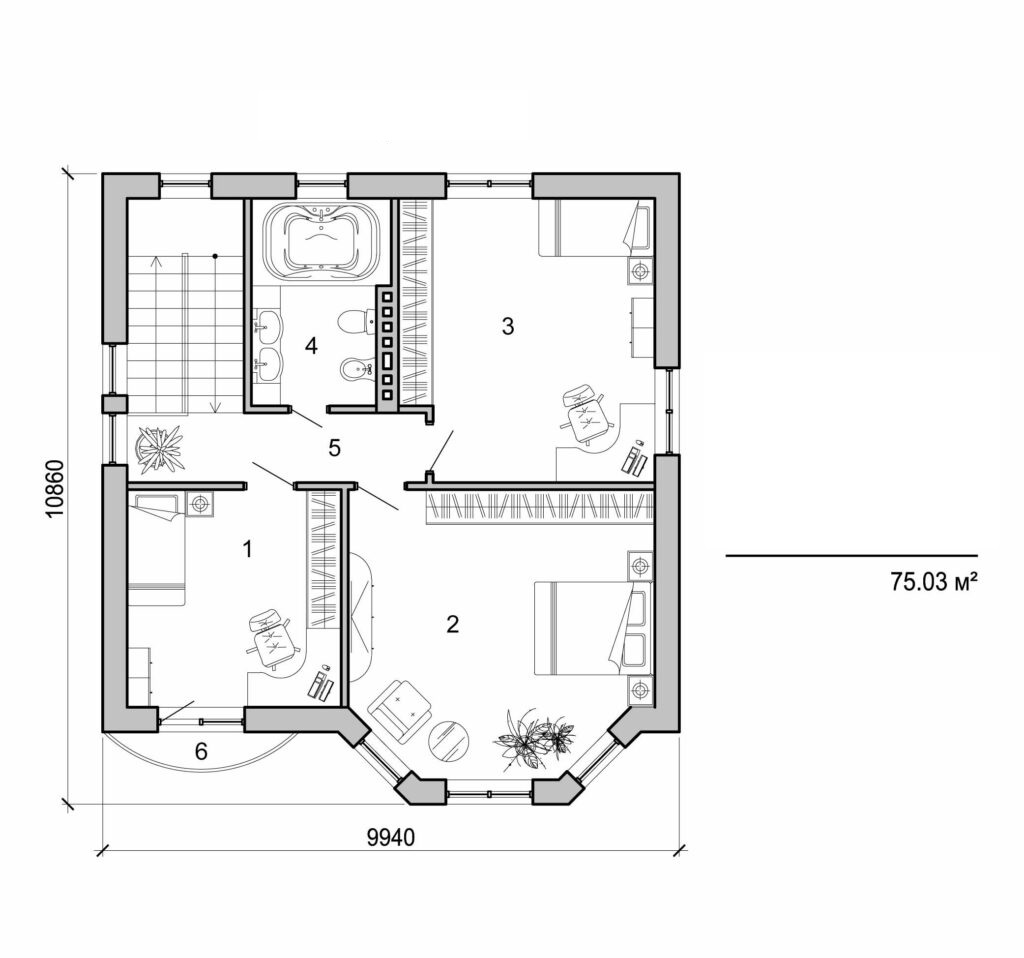 Visualization gallery - Two storey house