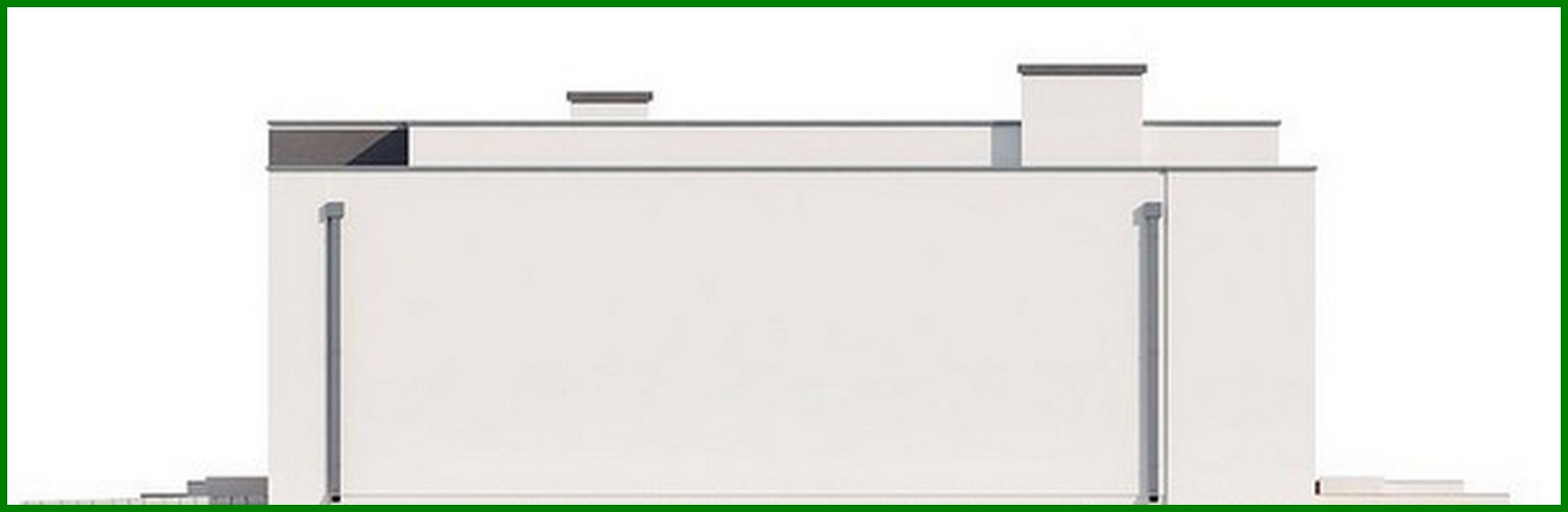 Visualization gallery - High-tech cottage project with a garage for two cars