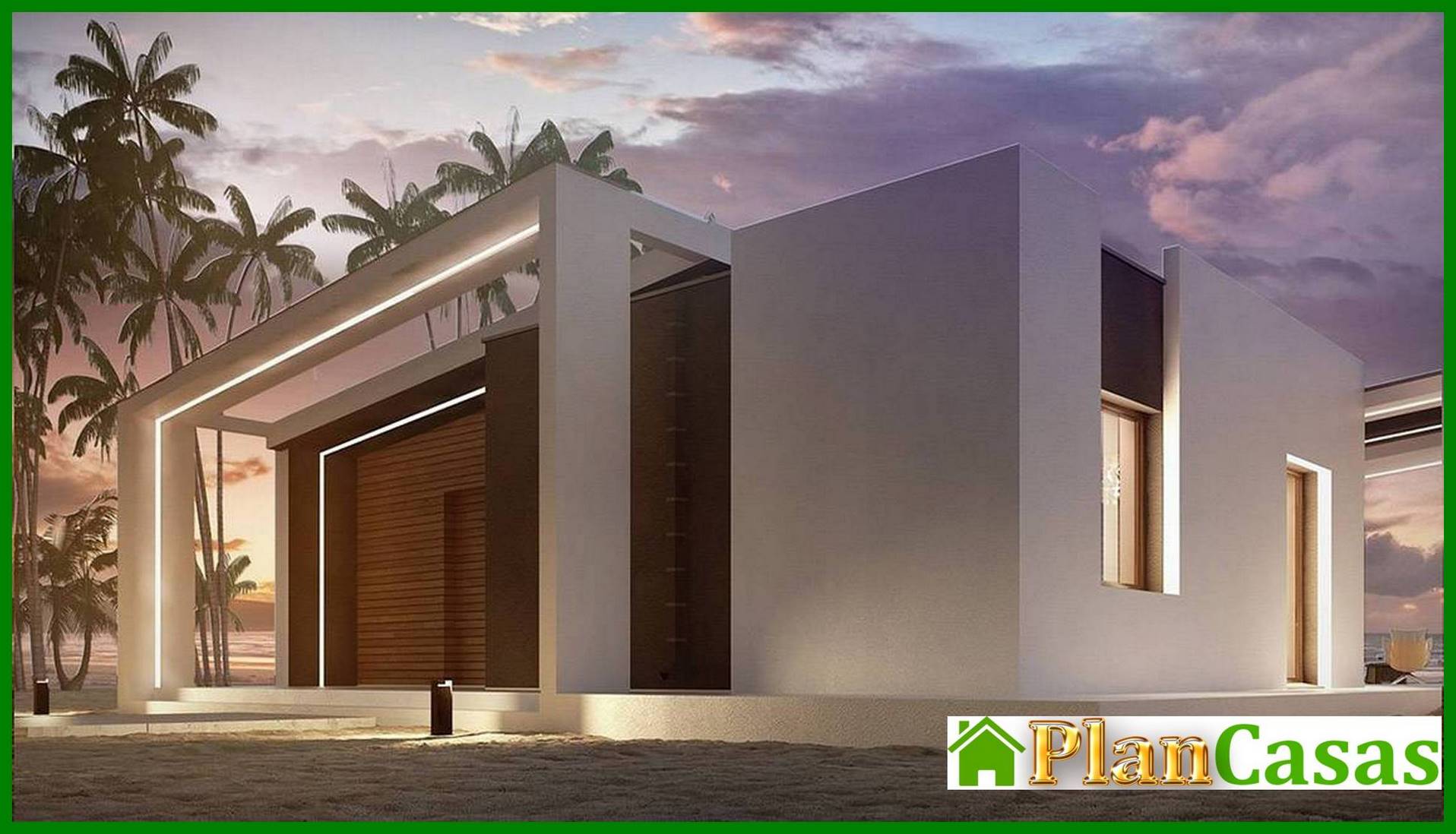 Visualization gallery - Modern house with an original facade and a stylish terrace