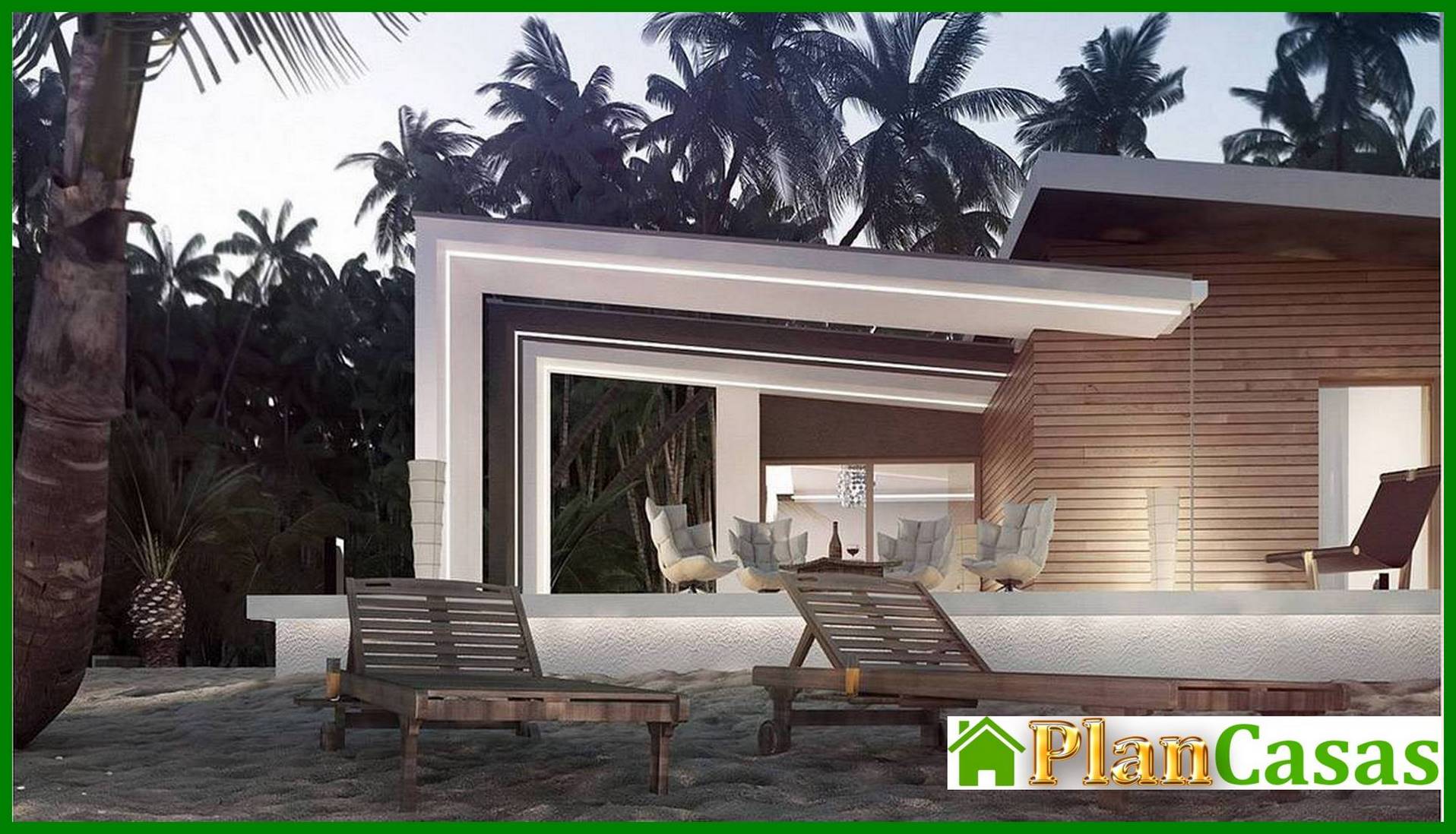 Visualization gallery - Modern house with an original facade and a stylish terrace