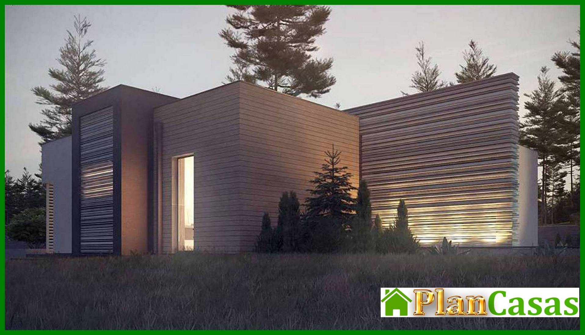 Visualization gallery - The project of a modern comfortable one-story house