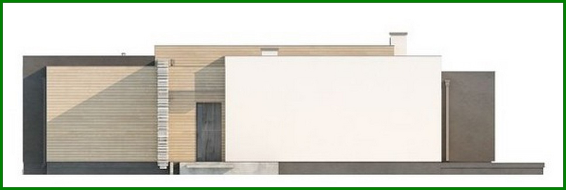 Visualization gallery - The project of a modern comfortable one-story house