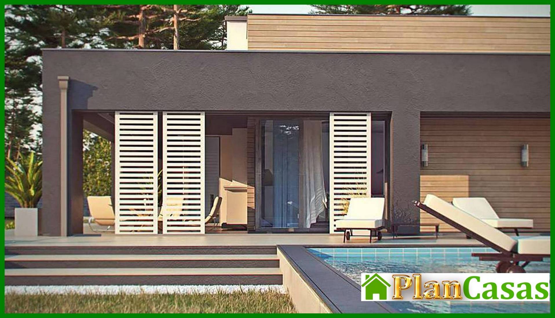 Visualization gallery - The project of a modern comfortable one-story house