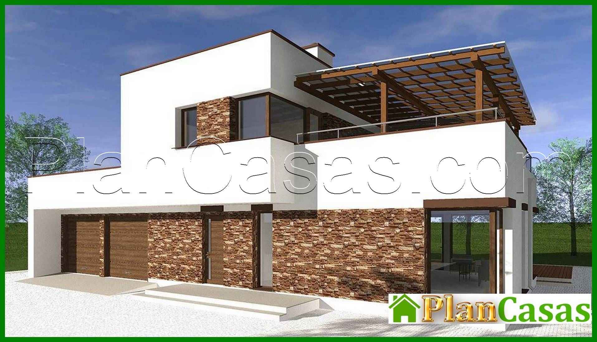 Visualization gallery - Project of a chic house with three huge bedrooms