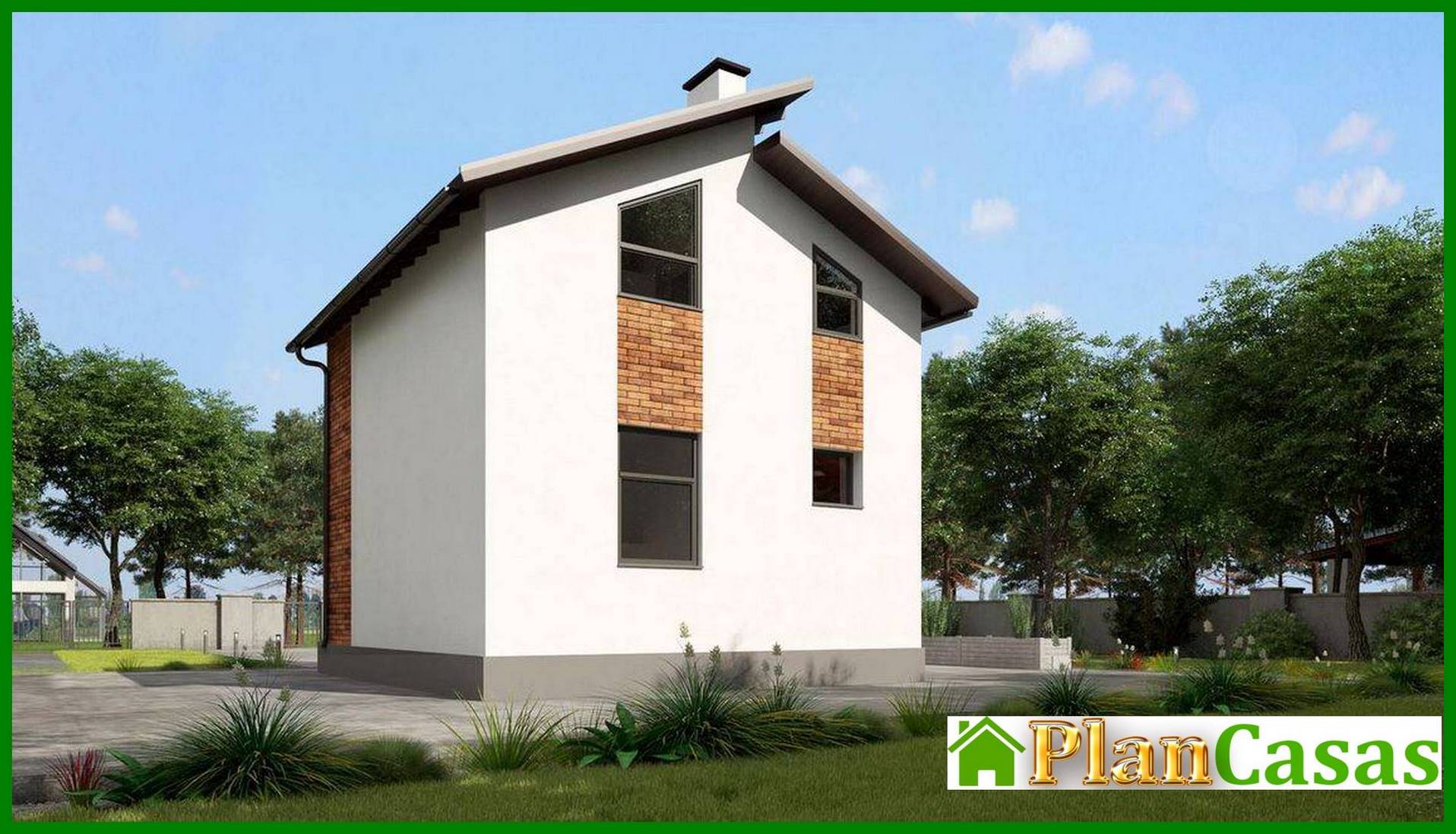 Visualization gallery - Plan of a small country house of 60m2