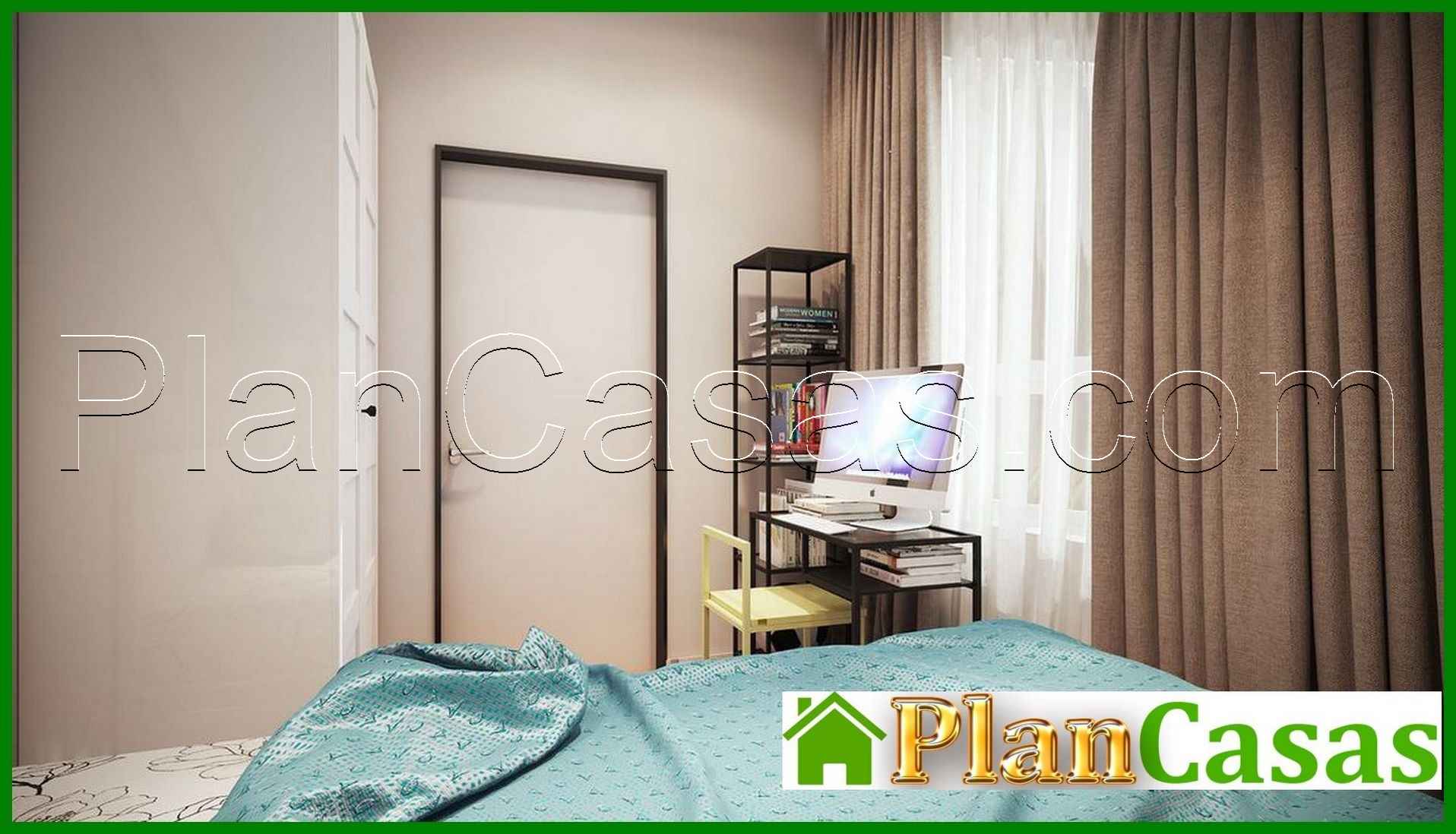 Visualization gallery - Plan of a small country house of 60m2