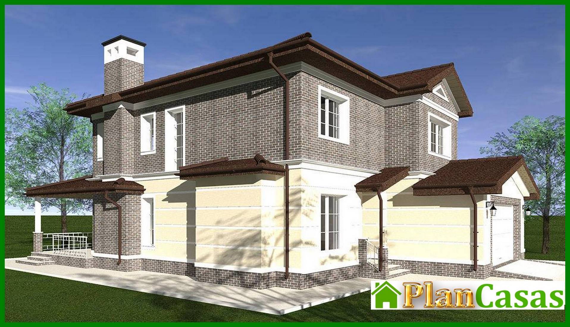 Visualization gallery - Beautiful Project of a two-storey house with luxury apartments for the owner