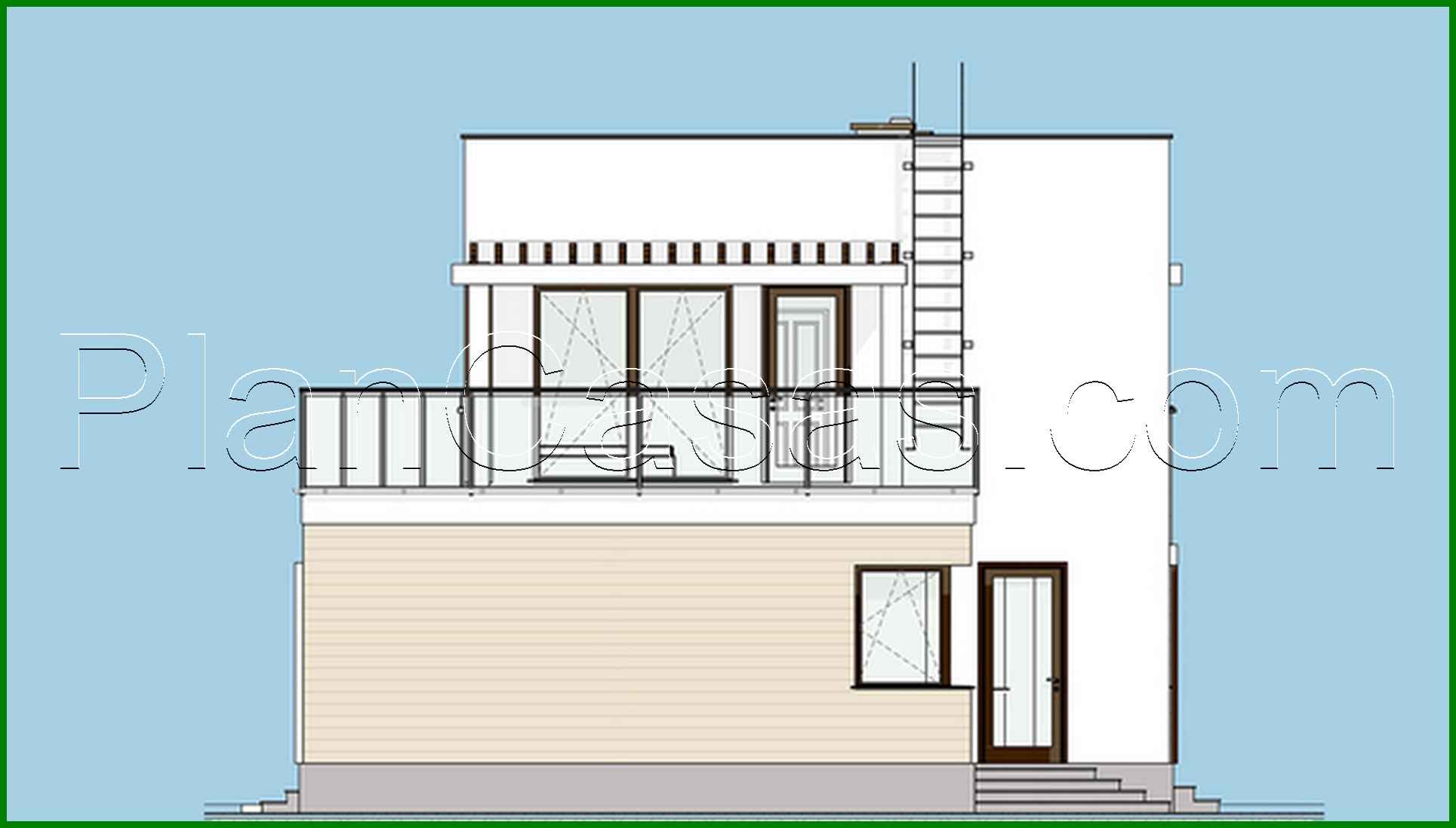 Visualization gallery - The project of a cozy two-story house with spacious verandas and terraces