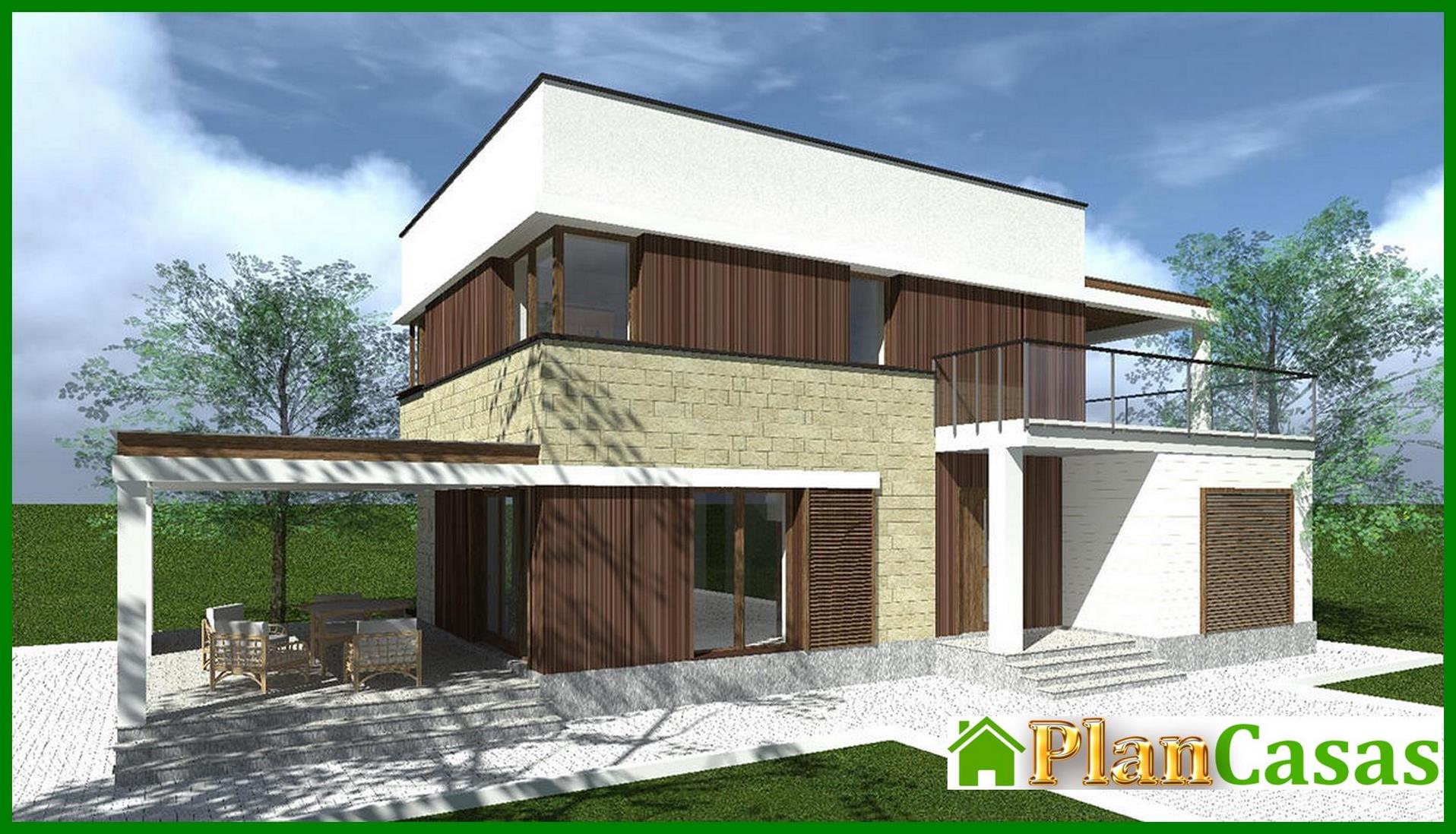 Visualization gallery - The project of a cozy two-story house with spacious verandas and terraces