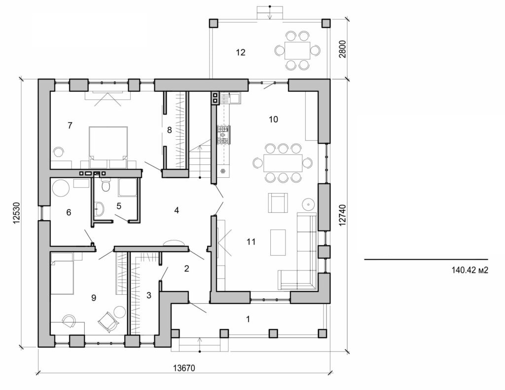 Visualization gallery - Two storey cottage