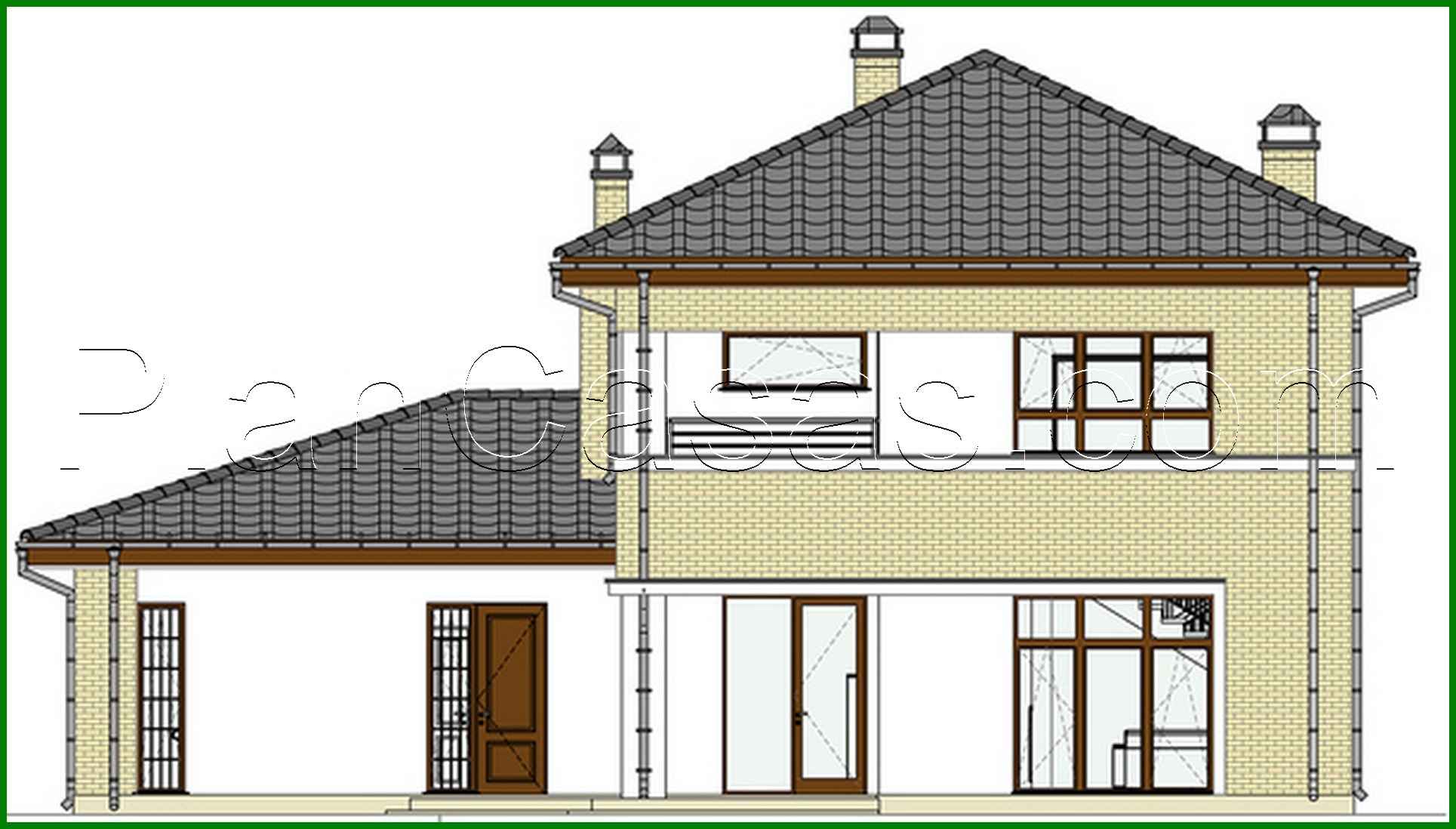 Visualization gallery - The project of a two-story house with a luxury garage