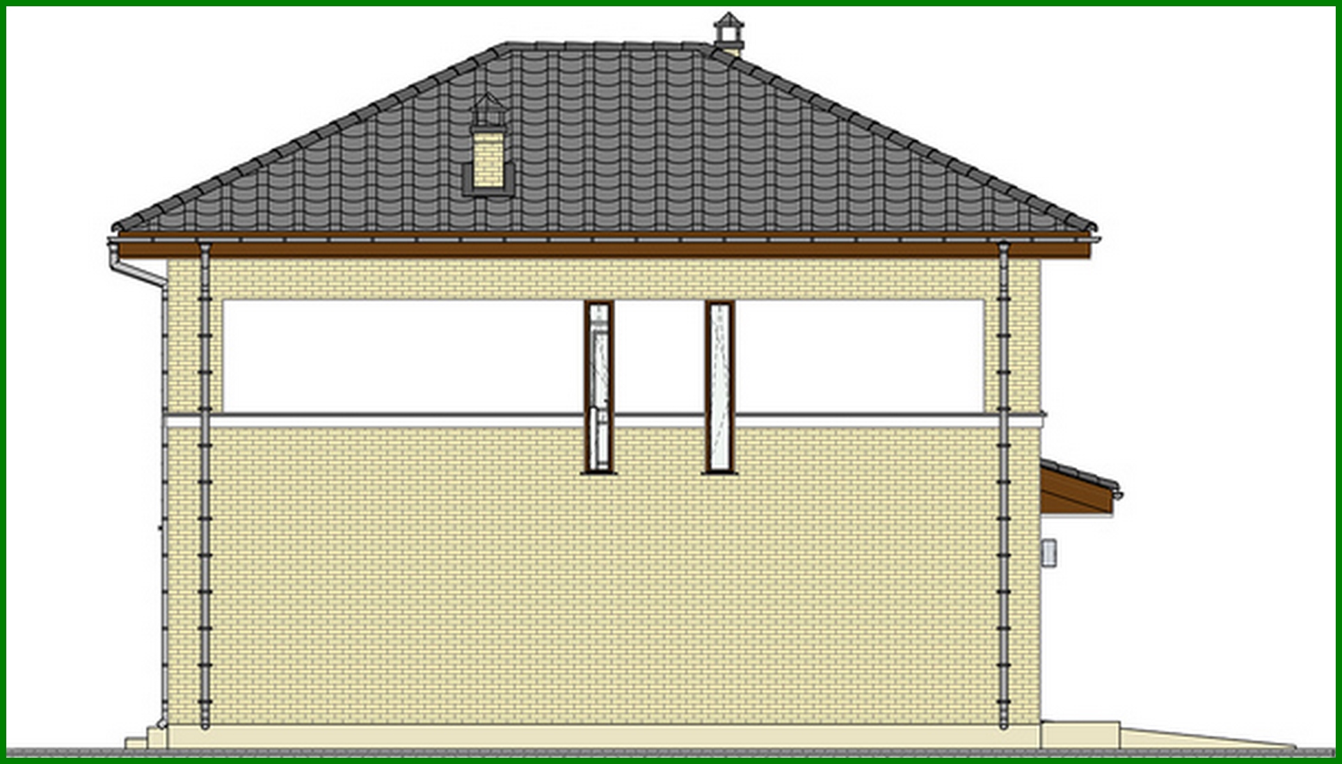 Visualization gallery - The project of a two-story house with a luxury garage