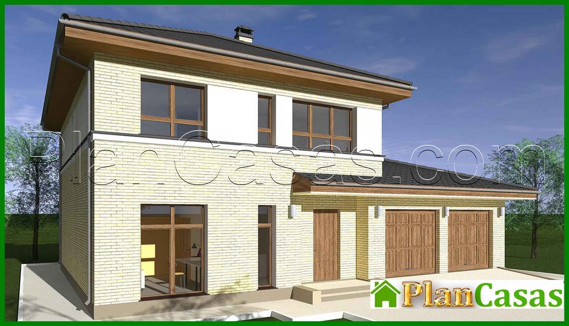 Visualization gallery - The project of a two-story house with a luxury garage