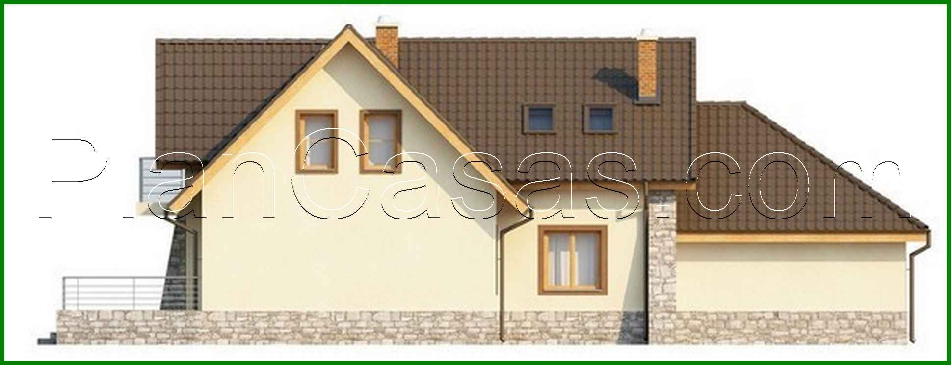 Visualization gallery - House project with a garage for two cars and a terrace